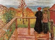Edvard Munch Rain oil painting